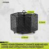 imageKAFAHOM Bucket Tool Organizer Heavy Duty Metal Bucket Tool Caddy Tool Storage for Garden Construction Carpenter Electrician BuilderBlackHexagon
