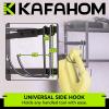 imageKAFAHOM Leaf Blower and Weed Eater Rack with Charging Station Lawn Power Tool Organizer Wall Mount Lawn Tool Storage Rack for Leaf Blower Weed Eater Battery Charger RedBlack