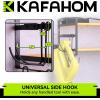imageKAFAHOM Leaf Blower and Weed Eater Rack with Charging Station Lawn Power Tool Organizer Wall Mount Lawn Tool Storage Rack for Leaf Blower Weed Eater Battery Charger RedOrange