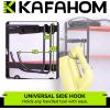 imageKAFAHOM Leaf Blower and Weed Eater Rack with Charging Station Lawn Power Tool Organizer Wall Mount Lawn Tool Storage Rack for Leaf Blower Weed Eater Battery Charger RedRed