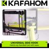 imageKAFAHOM Leaf Blower and Weed Eater Rack with Charging Station Lawn Power Tool Organizer Wall Mount Lawn Tool Storage Rack for Leaf Blower Weed Eater Battery Charger RedGreen
