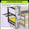 imageKAFAHOM Leaf Blower and Weed Eater Rack with Charging Station Lawn Power Tool Organizer Wall Mount Lawn Tool Storage Rack for Leaf Blower Weed Eater Battery Charger RedGreen