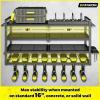 imageKAFAHOM Power Tool Organizer with Charging Station Built in 8 Outlet Power StripLarge 8 Drill Holder Wall Mount Heavy Duty Metal Power Tool Storage Rack Tool Shelf for Garage Organization BlackBlack32 inches4L