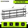 imageKAFAHOM Power Tool Organizer8 Drill Holder Wall Mount6 Layer Heavy Duty Metal Tool Storage RackLarge Utility Tool Shelf for Cordless Drill Garage Wall Organizer for Lifetime UseBlack4L13D