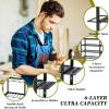 imageKAFAHOM Power Tool Organizer8 Drill Holder Wall Mount6 Layer Heavy Duty Metal Tool Storage RackLarge Utility Tool Shelf for Cordless Drill Garage Wall Organizer for Lifetime Use6Layer8Drill