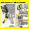 imageKAFAHOM Power Tool Organizer8 Drill Holder Wall Mount6 Layer Heavy Duty Metal Tool Storage RackLarge Utility Tool Shelf for Cordless Drill Garage Wall Organizer for Lifetime Use8 Drill Holders