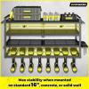 imageKAFAHOM Power Tool Organizer8 Drill Holder Wall Mount6 Layer Heavy Duty Metal Tool Storage RackLarge Utility Tool Shelf for Cordless Drill Garage Wall Organizer for Lifetime Use8 Drill Holders