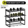imageKAFAHOM Power Tool Organizer8 Drill Holder Wall Mount6 Layer Heavy Duty Metal Tool Storage RackLarge Utility Tool Shelf for Cordless Drill Garage Wall Organizer for Lifetime UseBlack1Pack