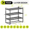 imageKAFAHOM Power Tool OrganizerLarge 8 Drill Holder Wall Mount with 2 Side PegboardsMetal Tool Shelf with 12 HooksStorage Rack for Garage OrganizationUtility Cordless Drill Holder  BlackBlack4L4D